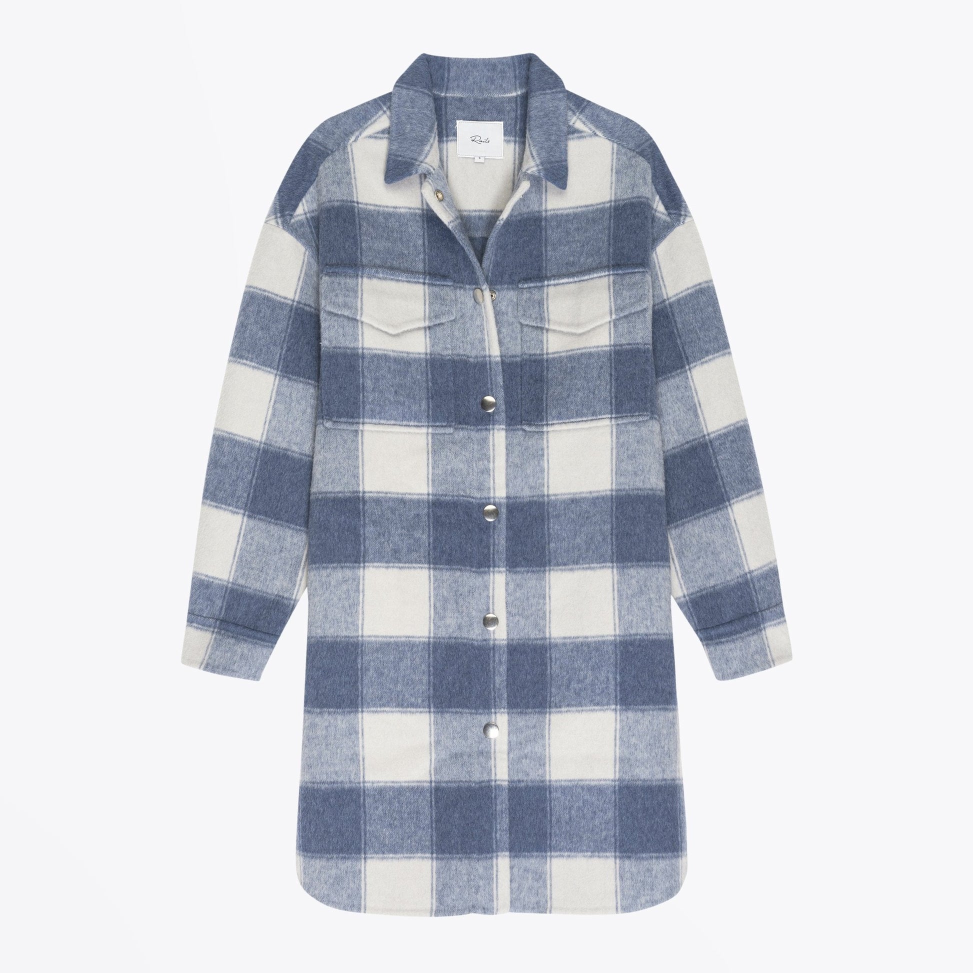 Rails Jaro - Checked Coat - Blue