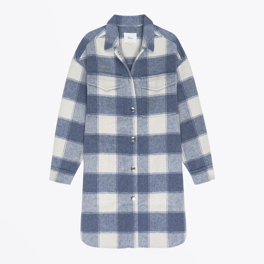 Jaro - Checked Coat - Blue