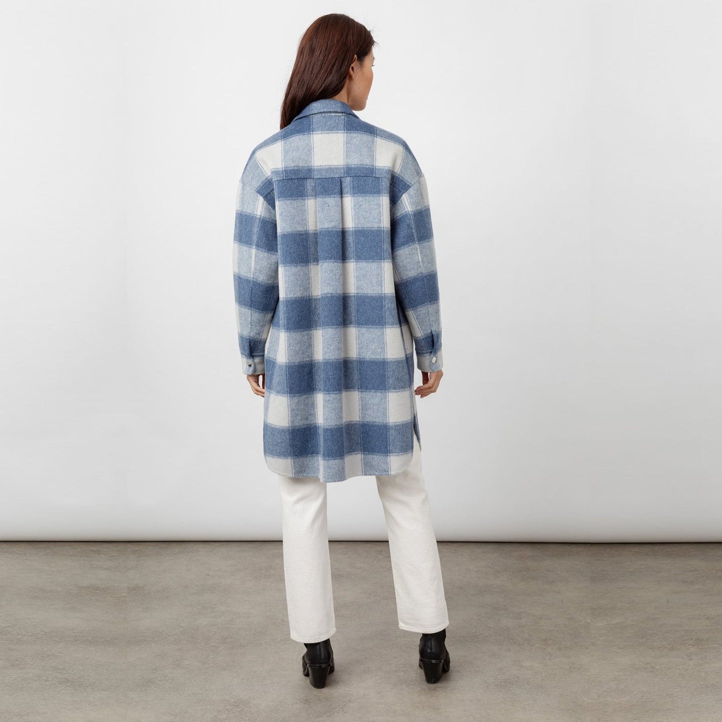 Jaro - Checked Coat - Blue