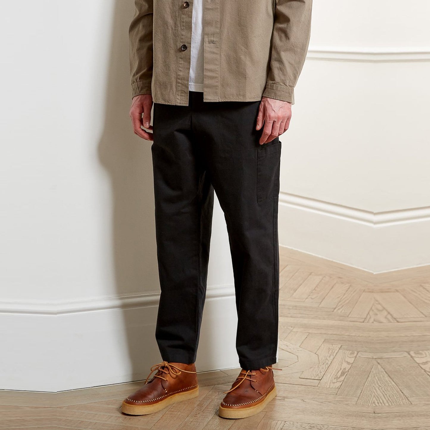 Judo - Herringbone Trousers - Black
