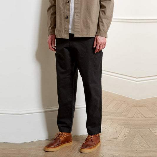 Judo - Herringbone Trousers - Black