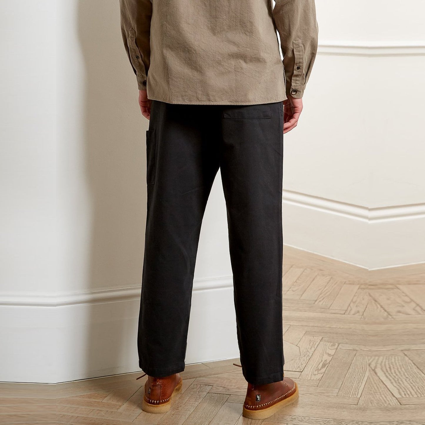 Judo - Herringbone Trousers - Black