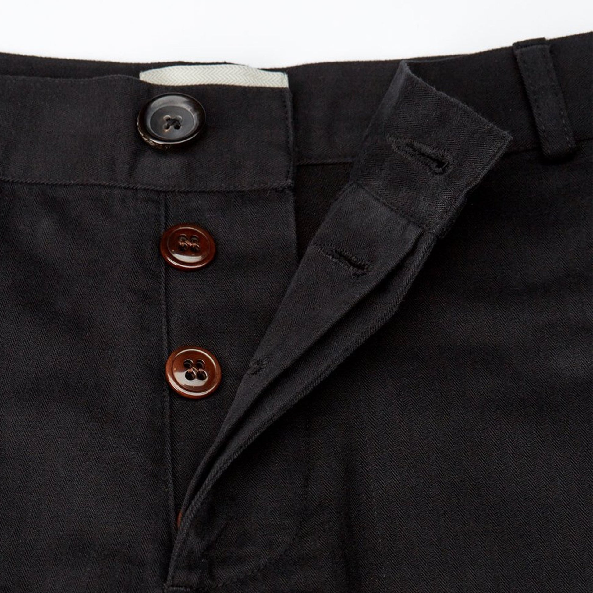 Oliver Judo - Herringbone Trousers - Black