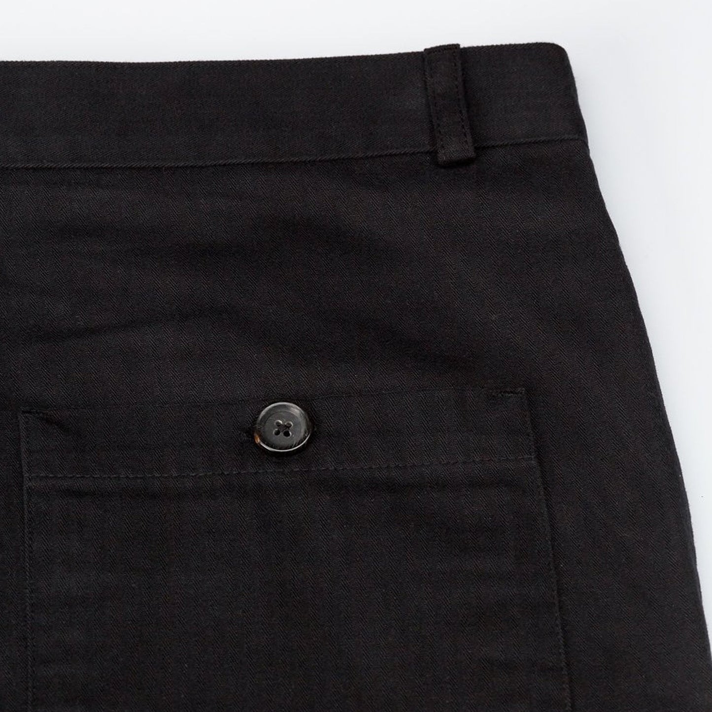 Judo - Herringbone Trousers - Black