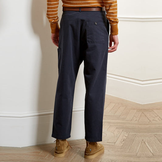 Judo - Herringbone Trousers - Navy