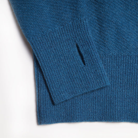 - Talbot - Roll Neck Jumper - Turquoise
