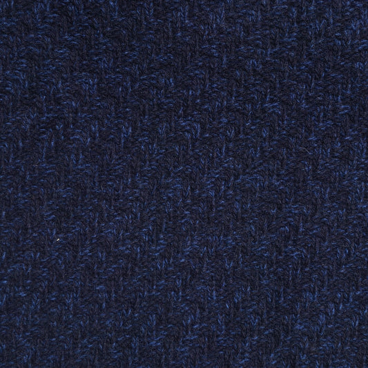 - Talbot - Knitted Roll Neck Jumper - Navy/Blue