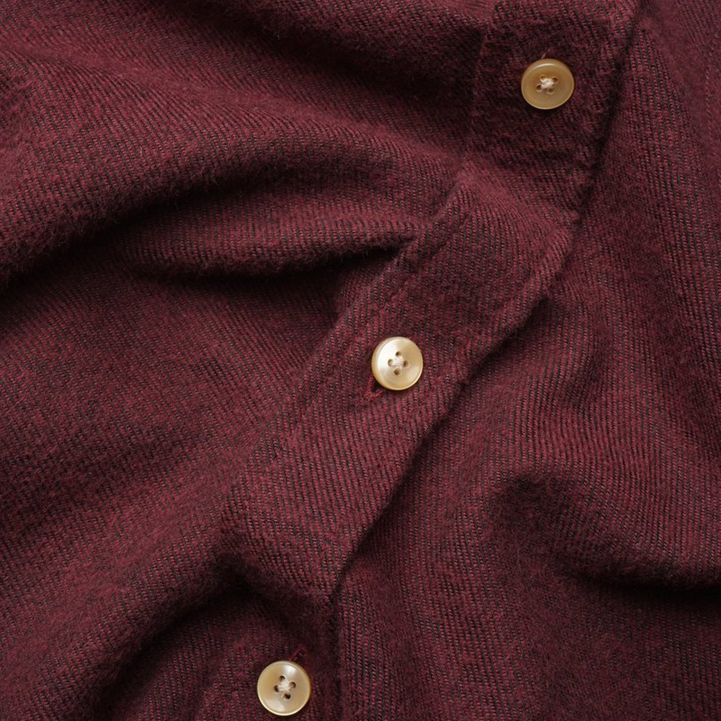 - Teca - Flannel Pocket Shirt - Burgundy/Red
