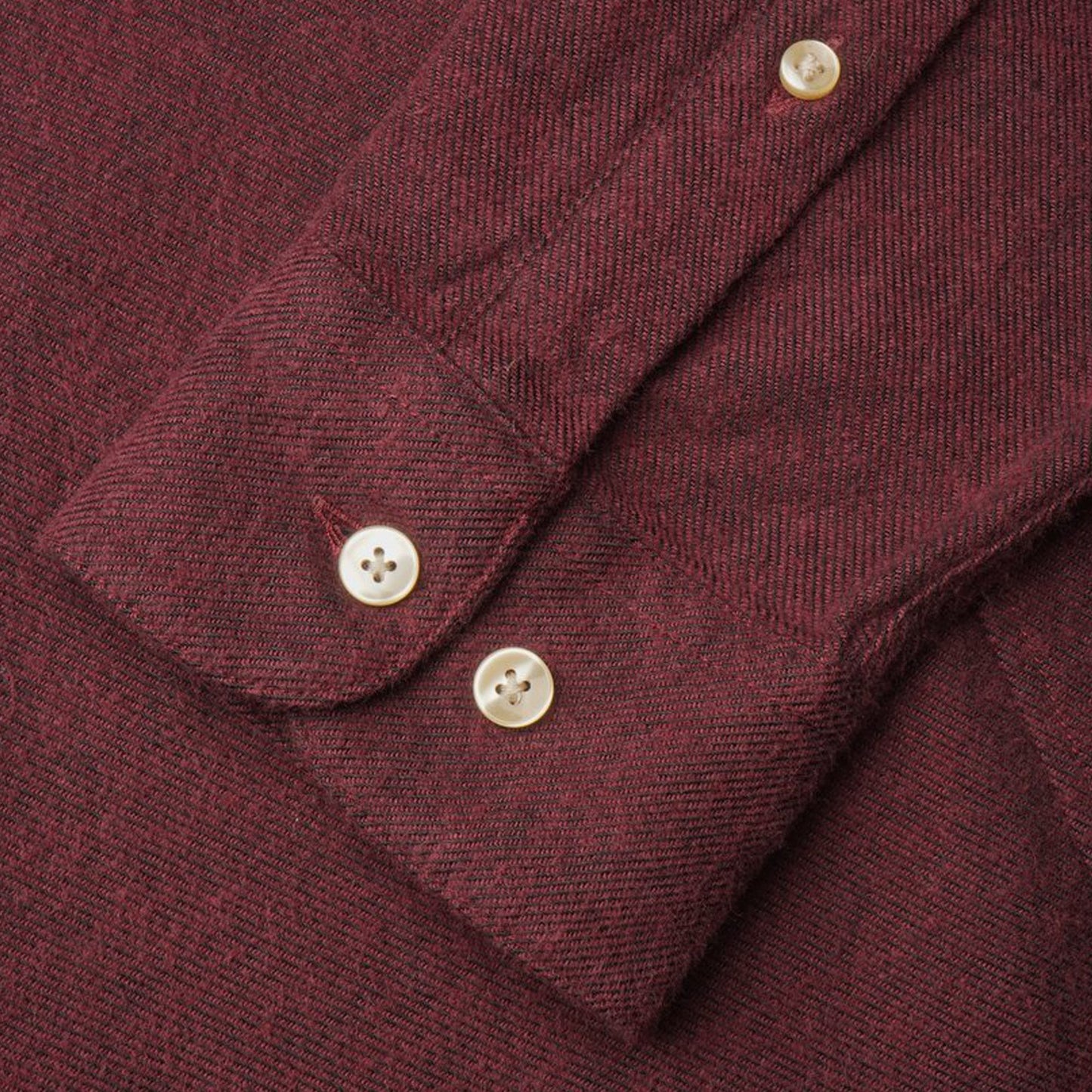 - Teca - Flannel Pocket Shirt - Burgundy/Red