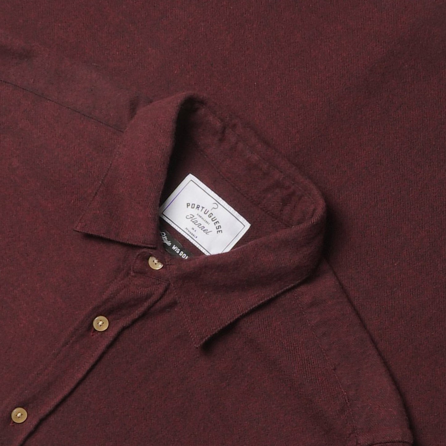 - Teca - Flannel Pocket Shirt - Burgundy/Red