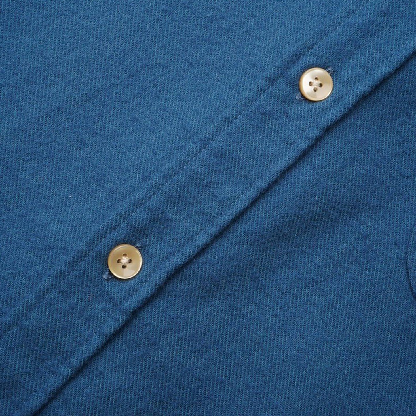 - Teca - Flannel Pocket Shirt - Blue