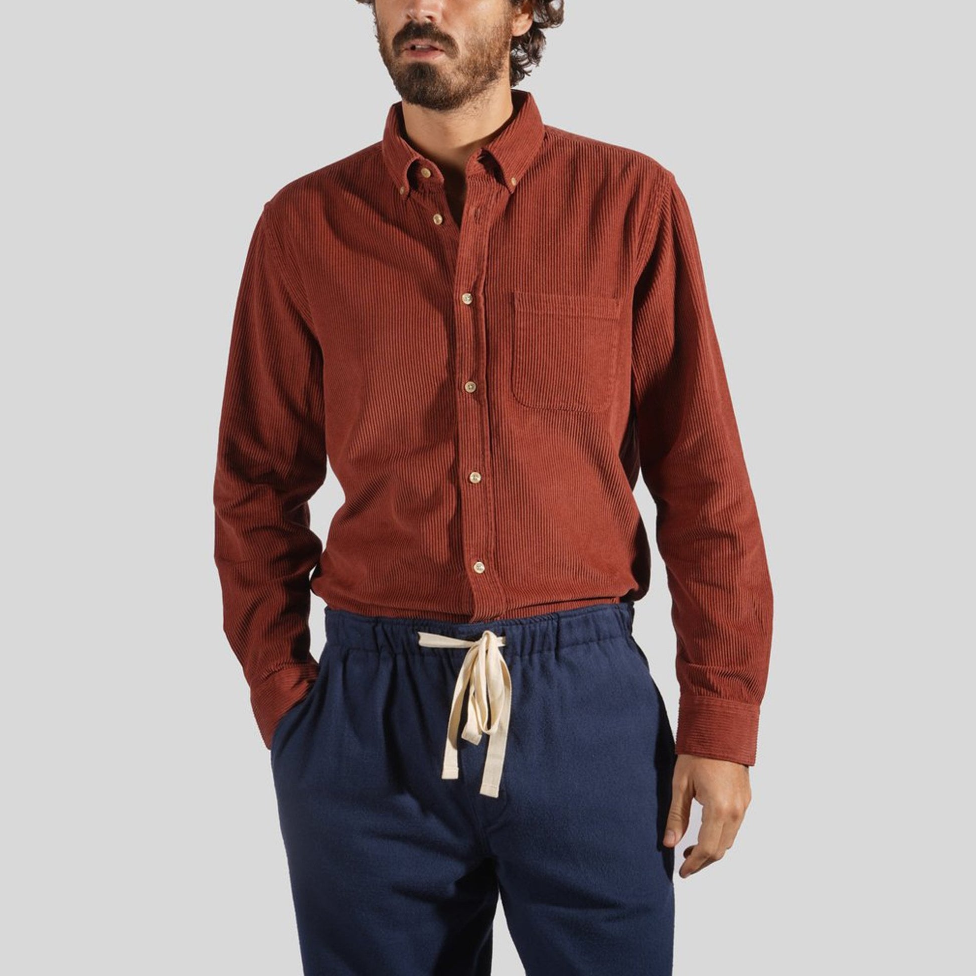 Portuguese Lobo - Corduroy Shirt - Red