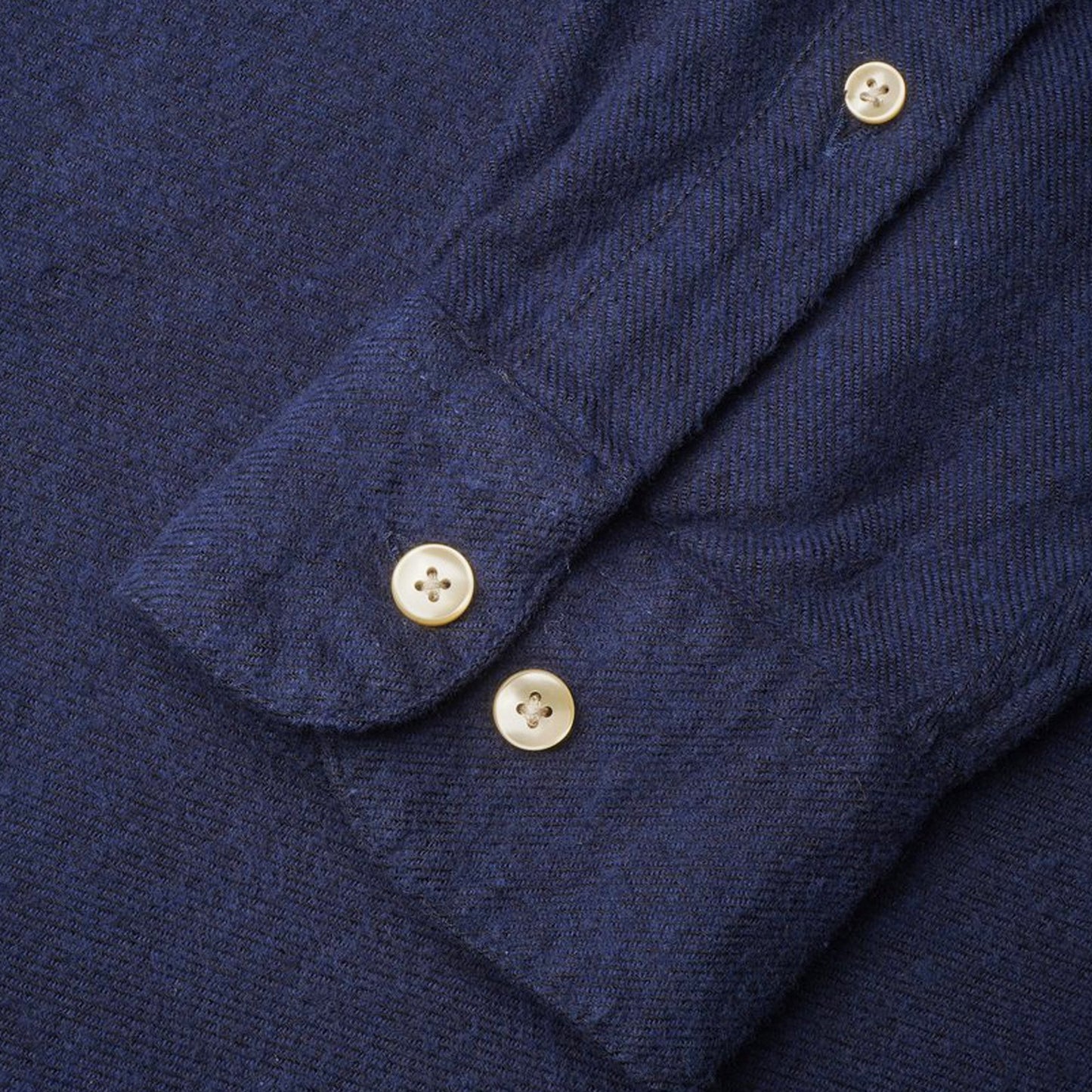 - Teca - Flannel Pocket Shirt - Navy