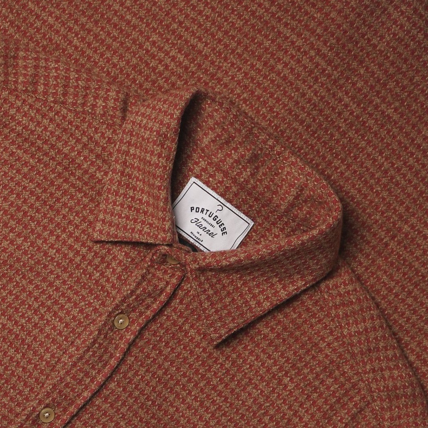 Mini Houndstooth Shirt - Red