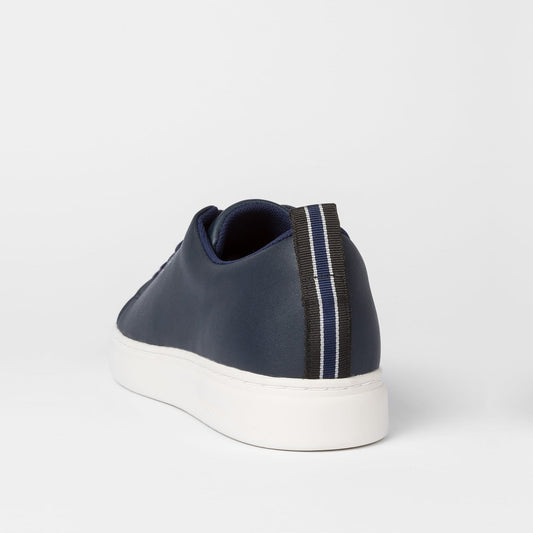 Leather 'Lee' Trainers - Navy