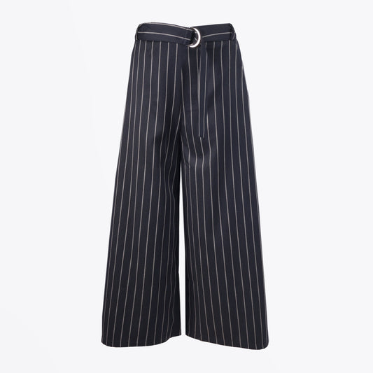 Milika - Pinstripe Culottes - Navy