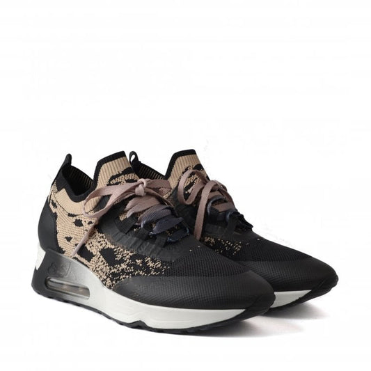 Knitted Trainers - Beige/Black