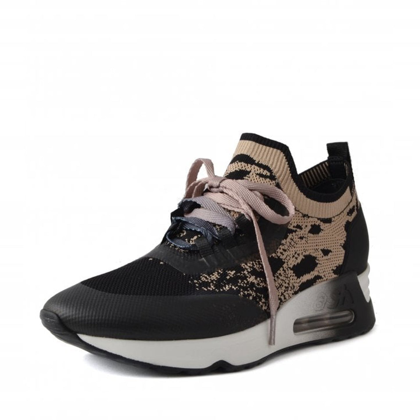 Knitted Trainers - Beige/Black