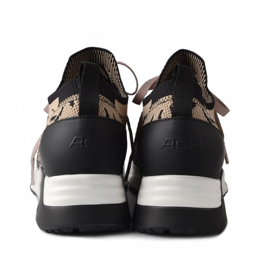 Knitted Trainers - Beige/Black