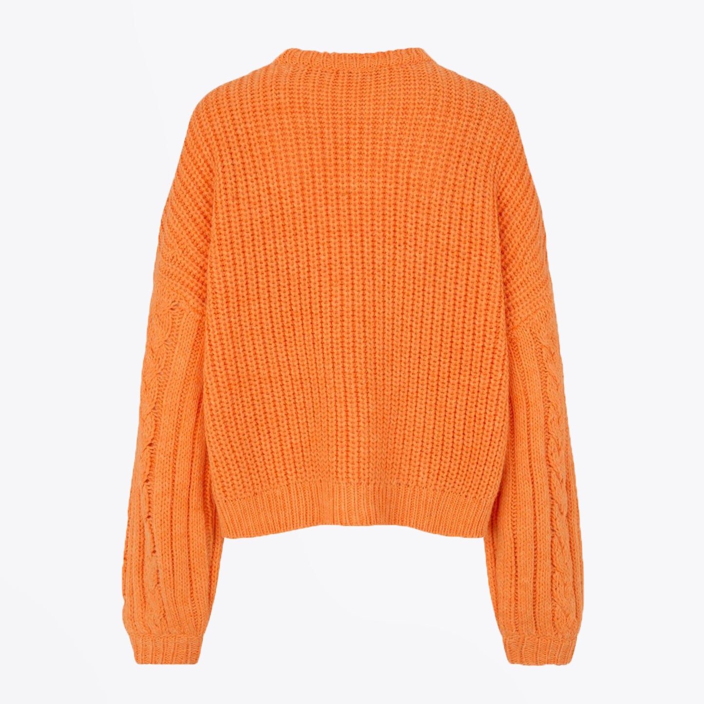 - Scharla - Chunky Knit Sweater - Orange