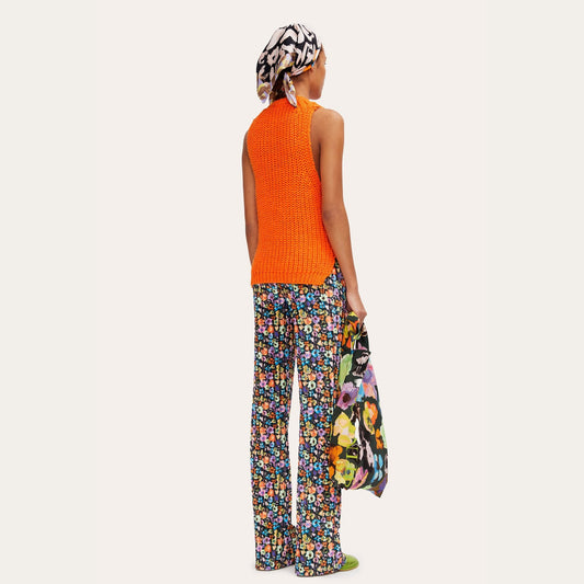 - Annemarie - Knitted Vest - Orange