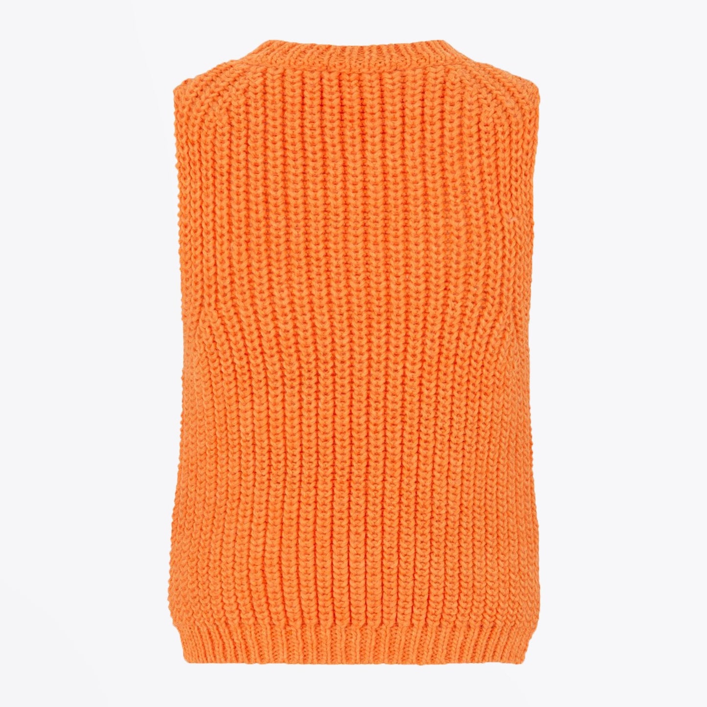 - Annemarie - Knitted Vest - Orange