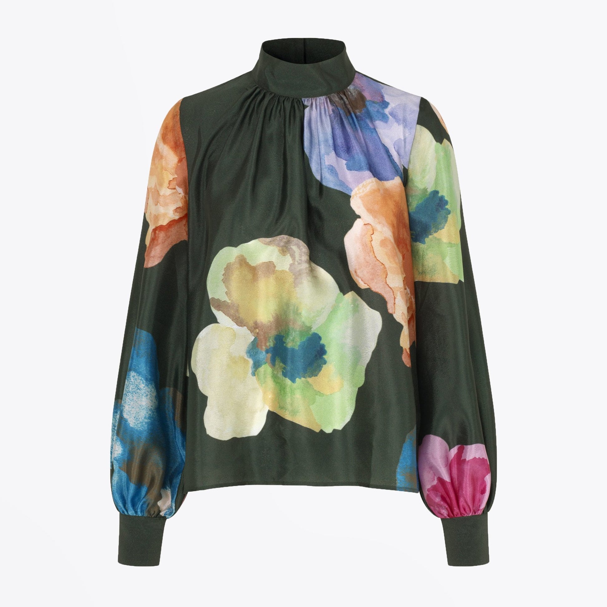Stine Eddy - Abstract Floral Blouse - Black/Multi