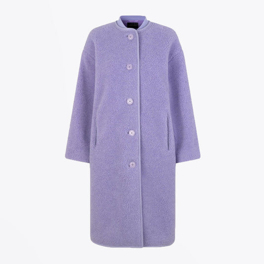 - Beth - Fleece Coat - Lilac