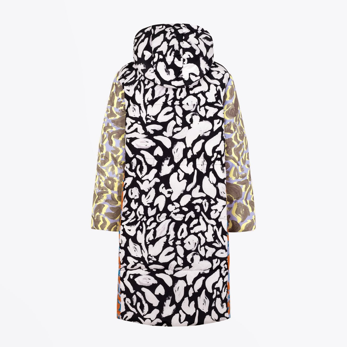 - Oak - Abstract Leaf Padded Coat - Multi