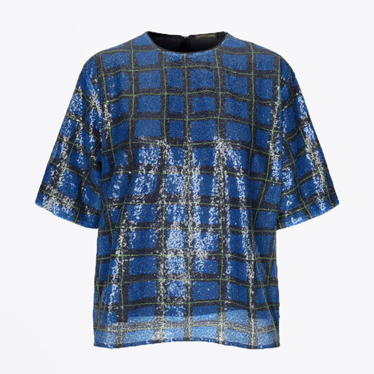 Katalindi - Sequin Top - Blue