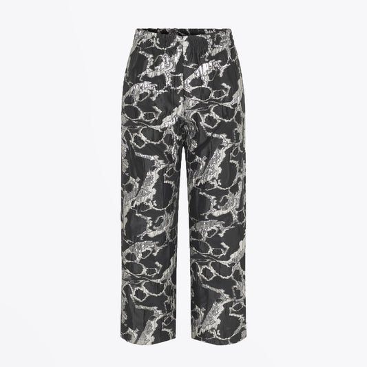 Isra - Jacquard Pants - Black