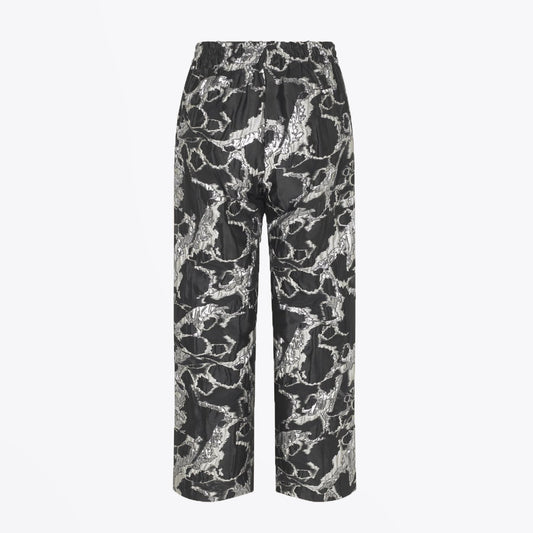 Isra - Jacquard Pants - Black