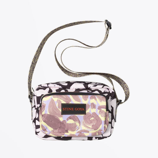 - Abstract Leaf Shoulder Bag - Purple/Multi