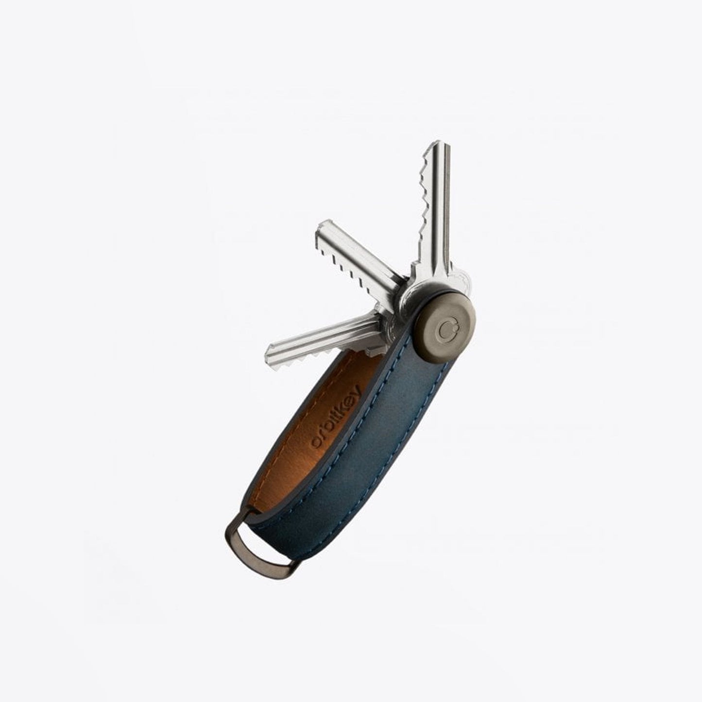 Leather Key Organiser - Marine Blue
