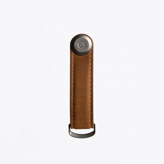 Leather Key Organiser - Oak Brown