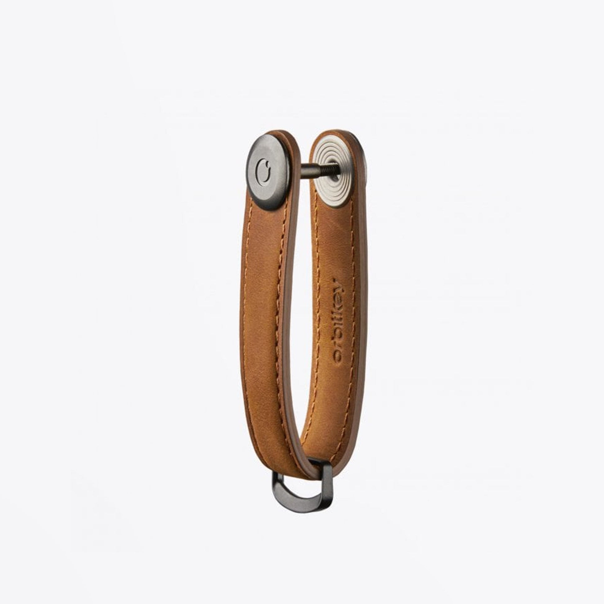 Orbitkey Leather Key Organiser - Oak Brown