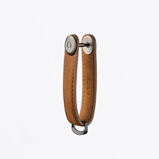 Leather Key Organiser - Oak Brown