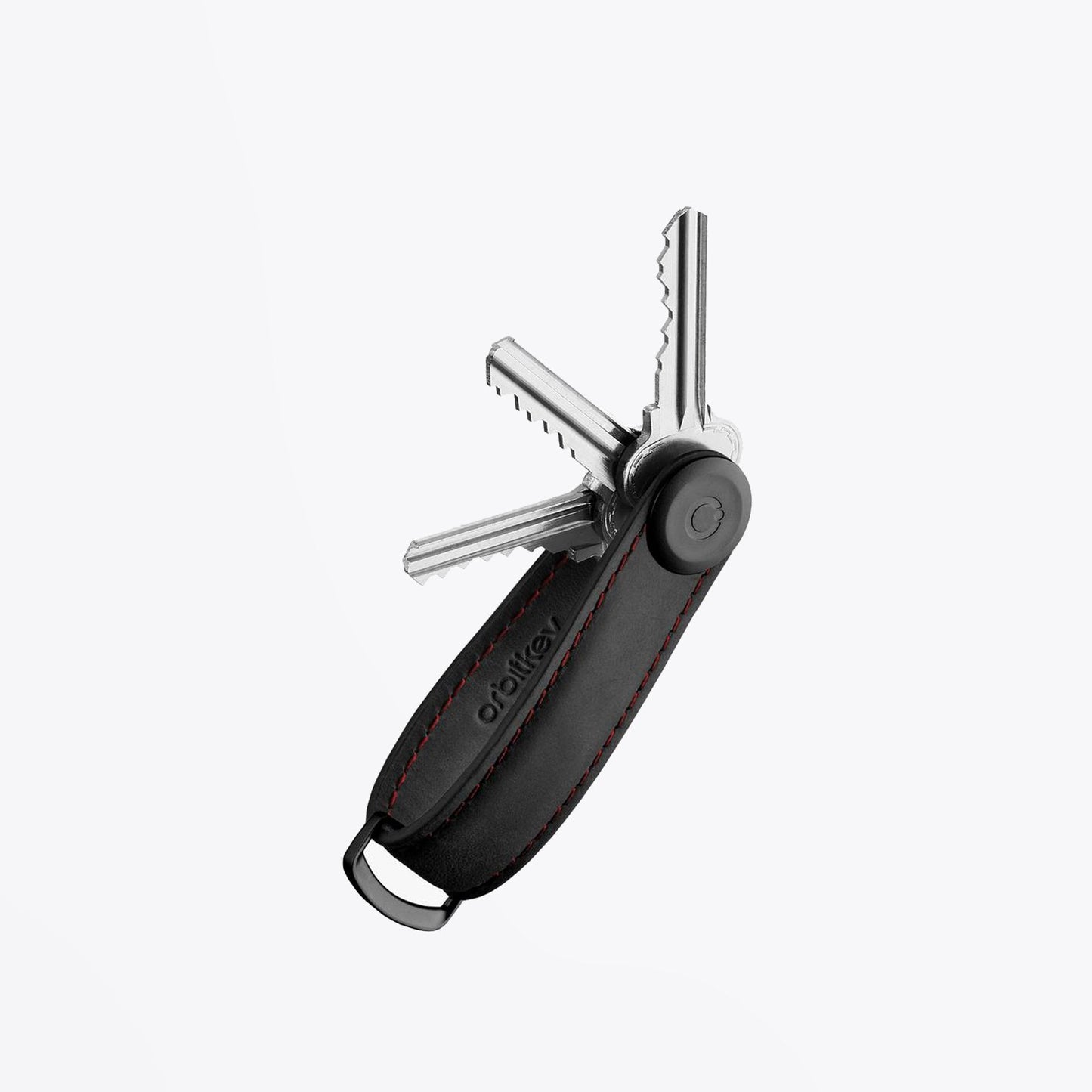 - Smooth Leather Key Organiser - Black