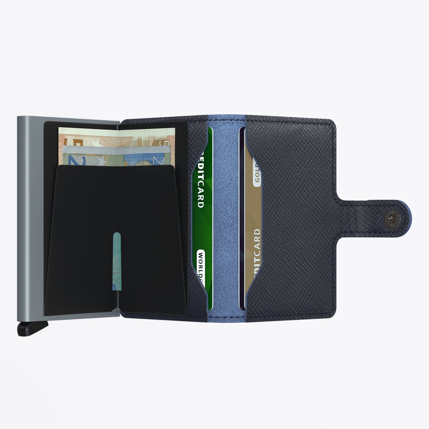 Miniwallet - Saffiano Navy