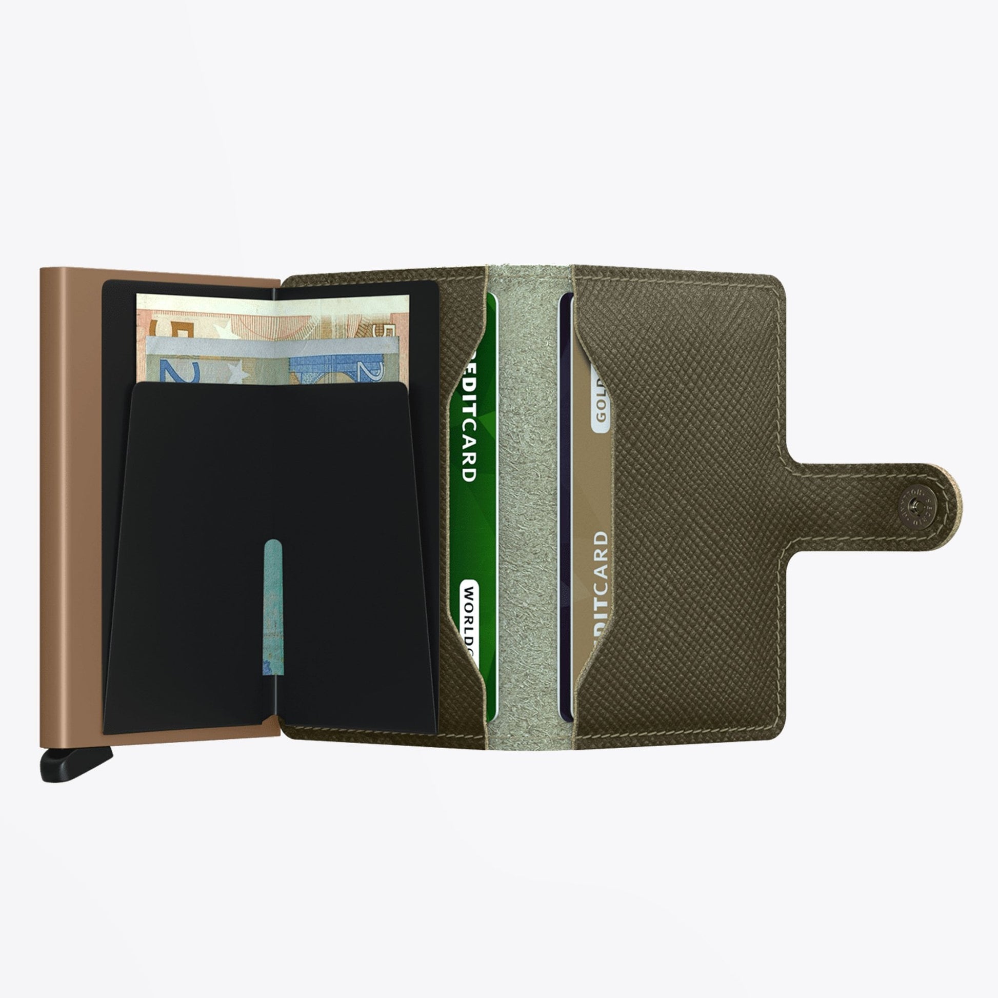 Secrid - Miniwallet - Saffiano Olive