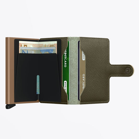 Miniwallet - Saffiano Olive