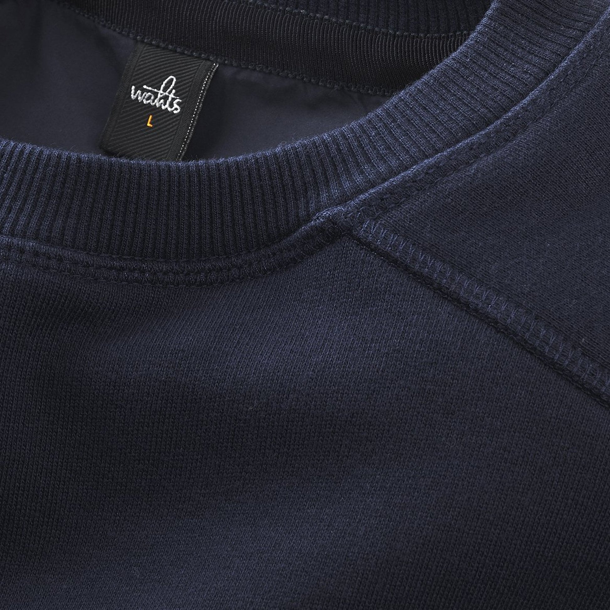 Wahts Moore - Crew Neck Sweater - Dark Navy