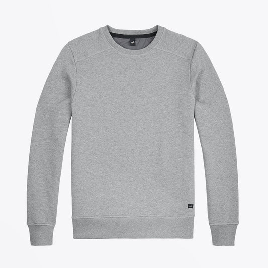 Moore - Crew Neck Sweater - Grey Melange