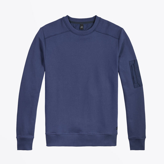Moore - Pocket Sleeve Sweater - Blue