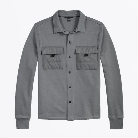 - Patton - Sweatshirt Jacket - Mid Grey