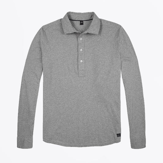 - Norton - Tailored Jersey Polo Shirt - Grey