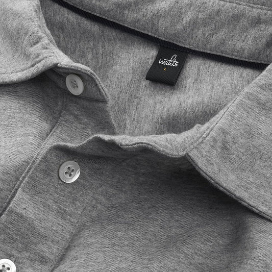 - Norton - Tailored Jersey Polo Shirt - Grey