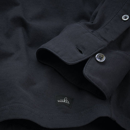 - Norton - Tailored Jersey Polo Shirt - Navy