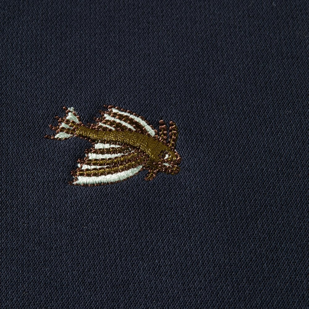 - Embroidered Crewneck Sweater - Navy