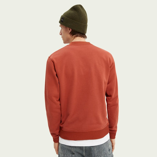 - Embroidered Graphic Sweater - Red